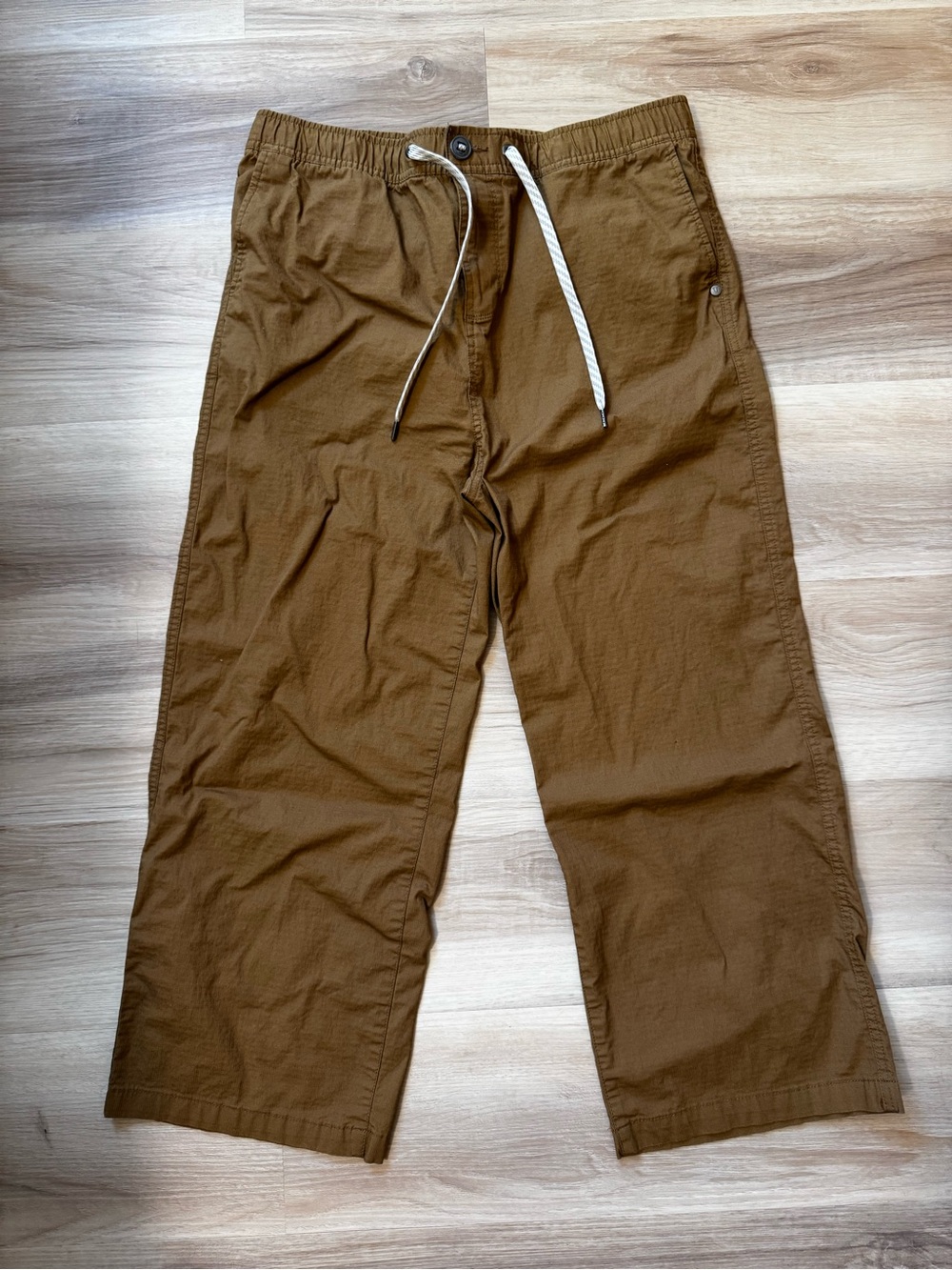 Vuori Tobacco Brown Drawstring Casual Pants